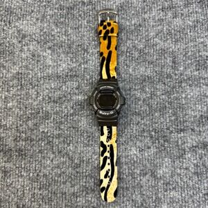 Baby-G Casio‎ Watch Black Shock Resistant Digital Leopard Print Band READ